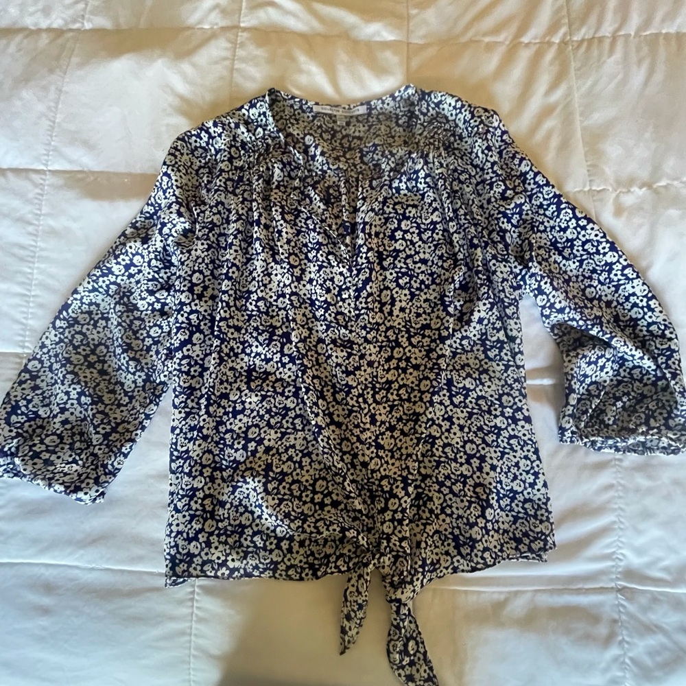 Collective Concepts, Naline Pleat Detail Tie Top